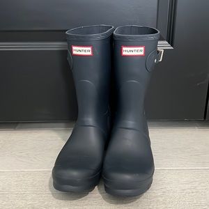 Hunter Original Short Navy Rainboot New